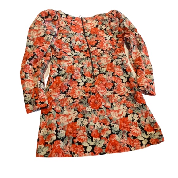 FREE PEOPLE Womens Dress Kapowski Slim Elegant Corduroy Poppy Red Size 8 - Picture 2 of 10